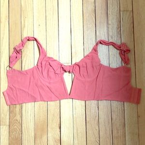 Revolve peach crop top